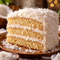 Coconut Layer Cake W Cream Cheese Coconut Frosting