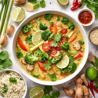 Coconut Lemongrass Vegetable Ecstasy Soup