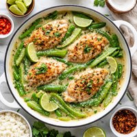 Coconut Lime Chicken Snow Peas