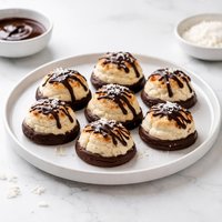 Coconut Macaroons with a Chocolate Topping