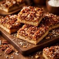 Coconut Maple Pecan Bars