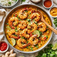 Coconut Masala Tiger Prawns