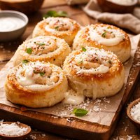 Coconut Milk Pudding Rolls