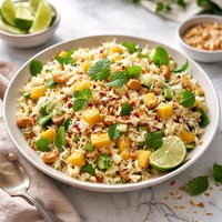 Coconut Mint and Mango Rice Salad