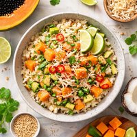 Coconut Papaya Rice