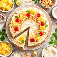 Coconut Pineapple Cake with Cream Cheese Frosting