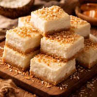 Coconut Pudding Squares