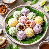 Coconut Stuffed Rice Dumplings