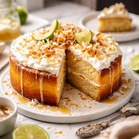 Coconut Syrup Cake