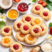 Coconut Thumbprint Cookies