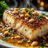 Cod Fish with Pine Nut Brown Butter