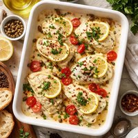 Cod or Haddock Baked in Cream