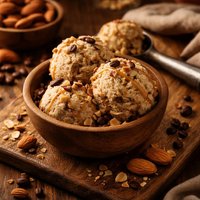 Coffee Almond Ice Cream