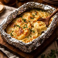 Coffee Can or Grill Bag Scalloped Potatoes