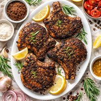 Coffee Crusted Pork Chops