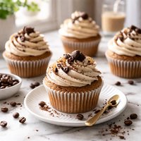 Coffee Frosted Irish Cream Cupcakes