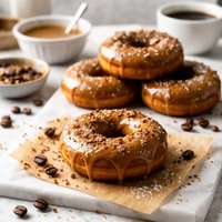 Coffee Glazed Doughnuts