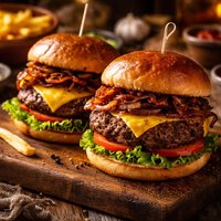 Coffee Rubbed Cheeseburgers