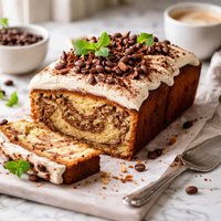 Coffee Swirl Yogurt Cake
