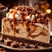 Coffee Toffee Ice Cream Cake