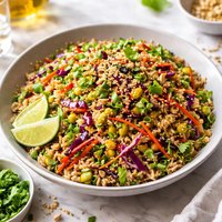 Cold Asian Brown Rice Salad