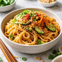 Cold Chinese Noodles in Peanut Sesame Sauce