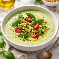 Cold Cucumber Basil Soup
