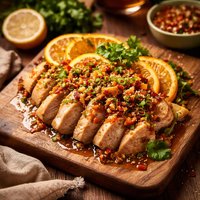 Cold Spicy Lemon and Orange Chicken