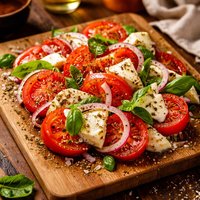 Cold Tomato Cheese Salad