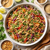 Coleslaw with Peanut Dressing