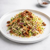 Coleslaw with Pecans and Spicy Dressing