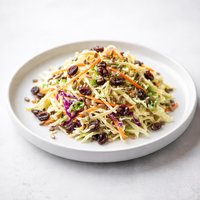 Coleslaw with Raisins and Sunflower Nuts