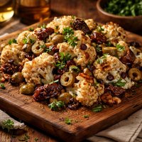 Coliflor Con Aceitunas Y Datiles