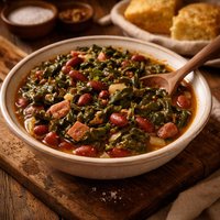Collard Greens and Red Beans