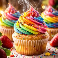 Colorburst Cupcakes
