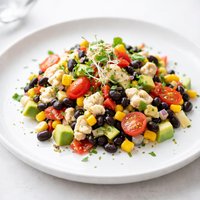 Colorful Black Bean and Crab Salad