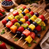 Colorful Fruit Kabobs