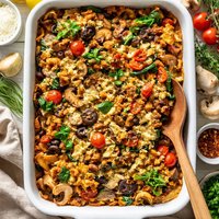 Colorful Mushroom Casserole