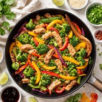 Colorful Turkey Stir Fry