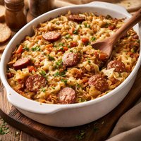 Comforting Cabbage and Sausage Casserole