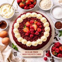 Commercial Bakery Sugar Free Red Velvet Cake