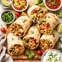 Completely Inauthentic Chicken Burritos