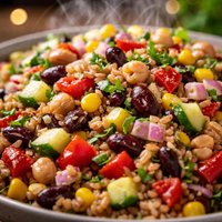 Confetti Bean and Rice Salad