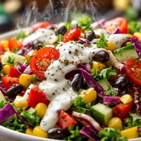 Confetti Salad with Ranch Dressing