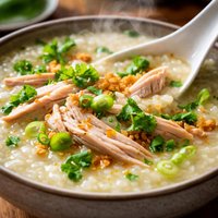 Congee Jook Asian Turkey Rice Soup