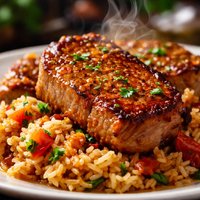 Consomme Pork Chops and Rice