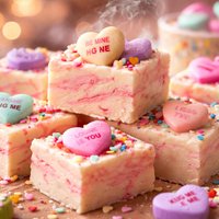 Conversation Heart Fudge