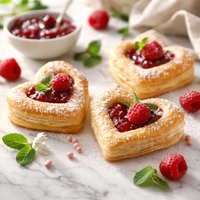 Cookie Cutter Heart Pastry