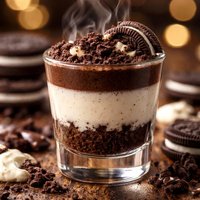 Cookies and Cream a Layered Shot