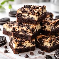 Cookies and Cream Cheesecake Swirl Brownies